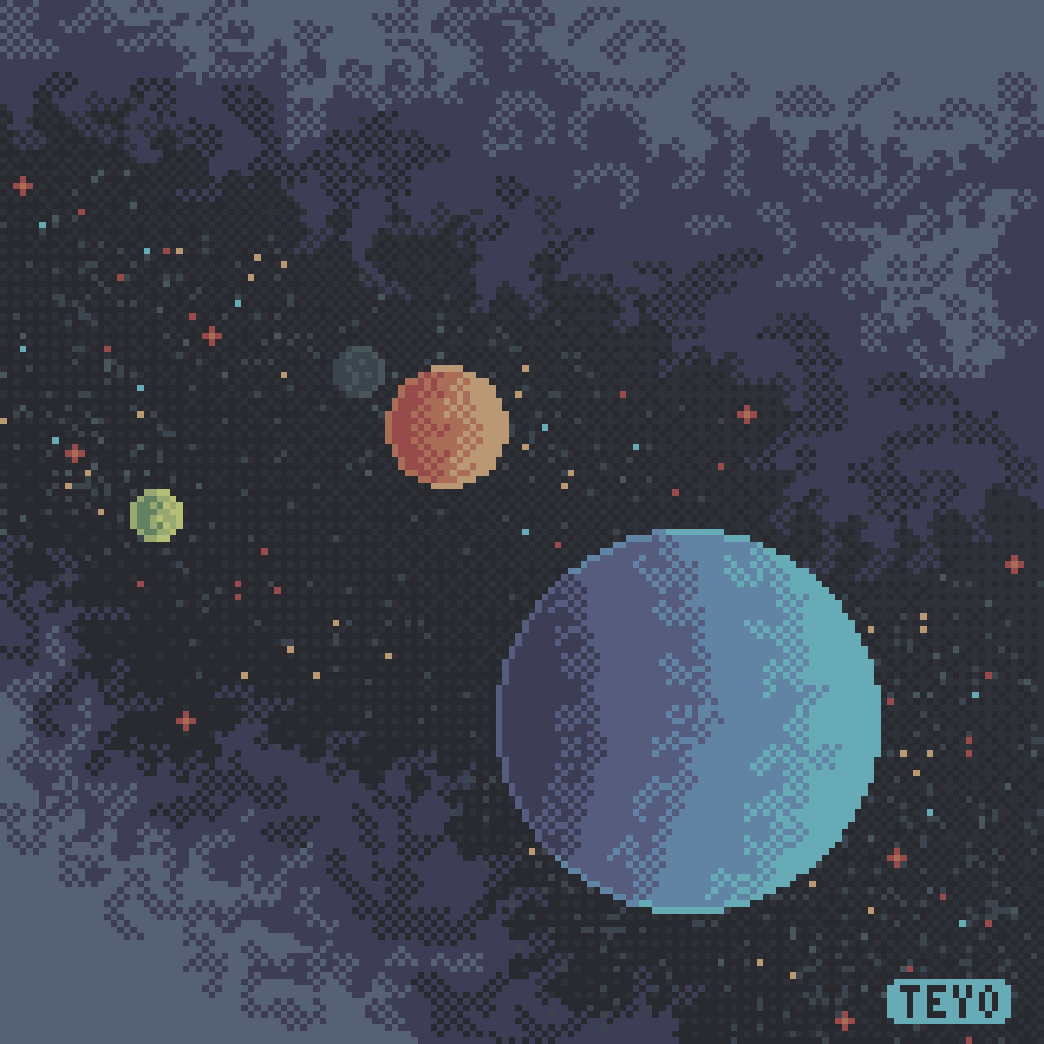 A deepspace pixelart
